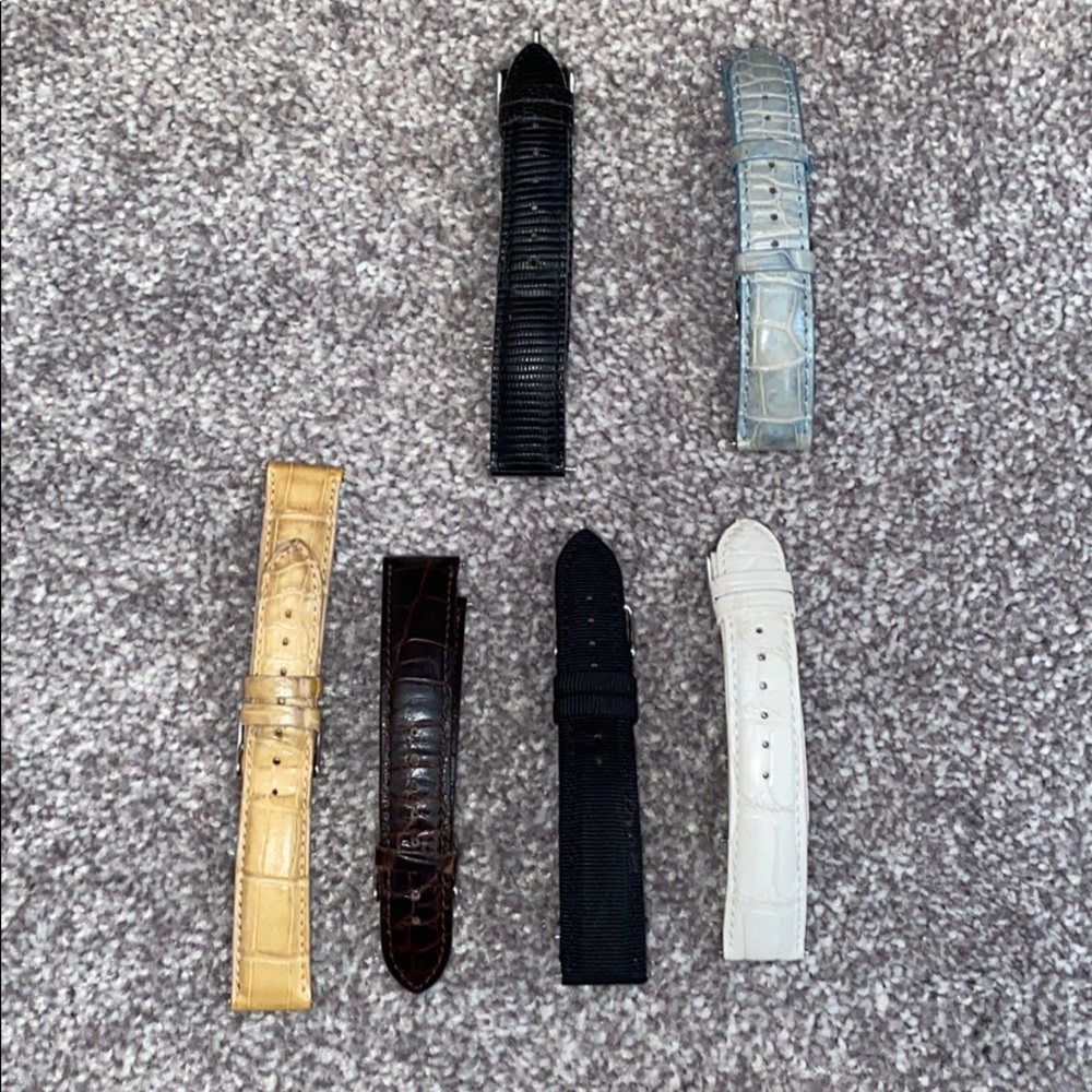 6 Michele watch bands (variety)